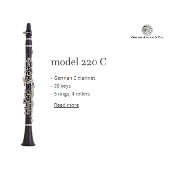 KÈN Monning & Adler - INSTRUMENTS - The Clarinet - model 220 C